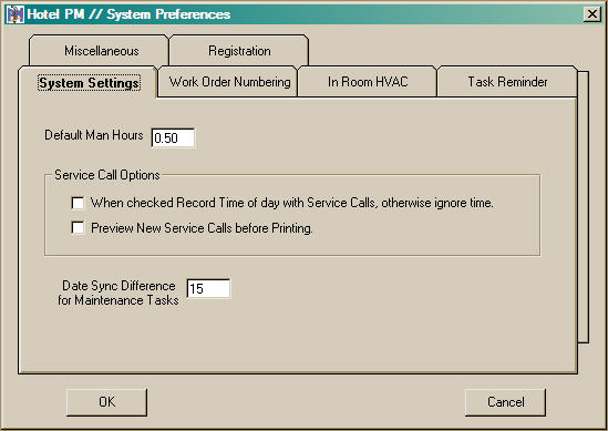 System Settings